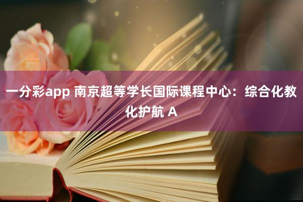 一分彩app 南京超等学长国际课程中心：综合化教化护航 A