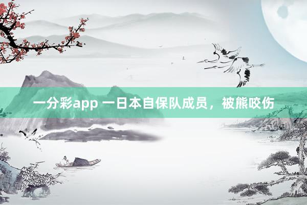 一分彩app 一日本自保队成员，被熊咬伤