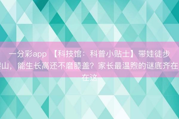 一分彩app 【科技馆：科普小贴士】带娃徒步爬山，能生长高还不磨膝盖？家长最温煦的谜底齐在这